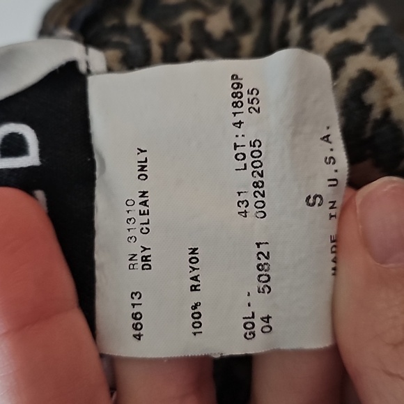 AGB BYER Vintage Cheetah Print Skirt Size Small - Picture 5 of 5